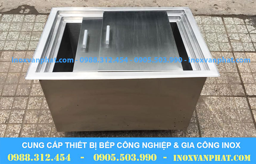 Thùng đá inox sản xuât từ inox 304